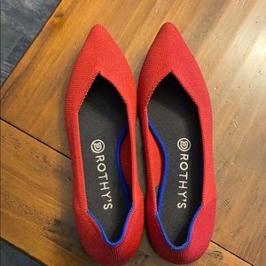 Rothy’s size 8.5, Chili Red, excellent condition